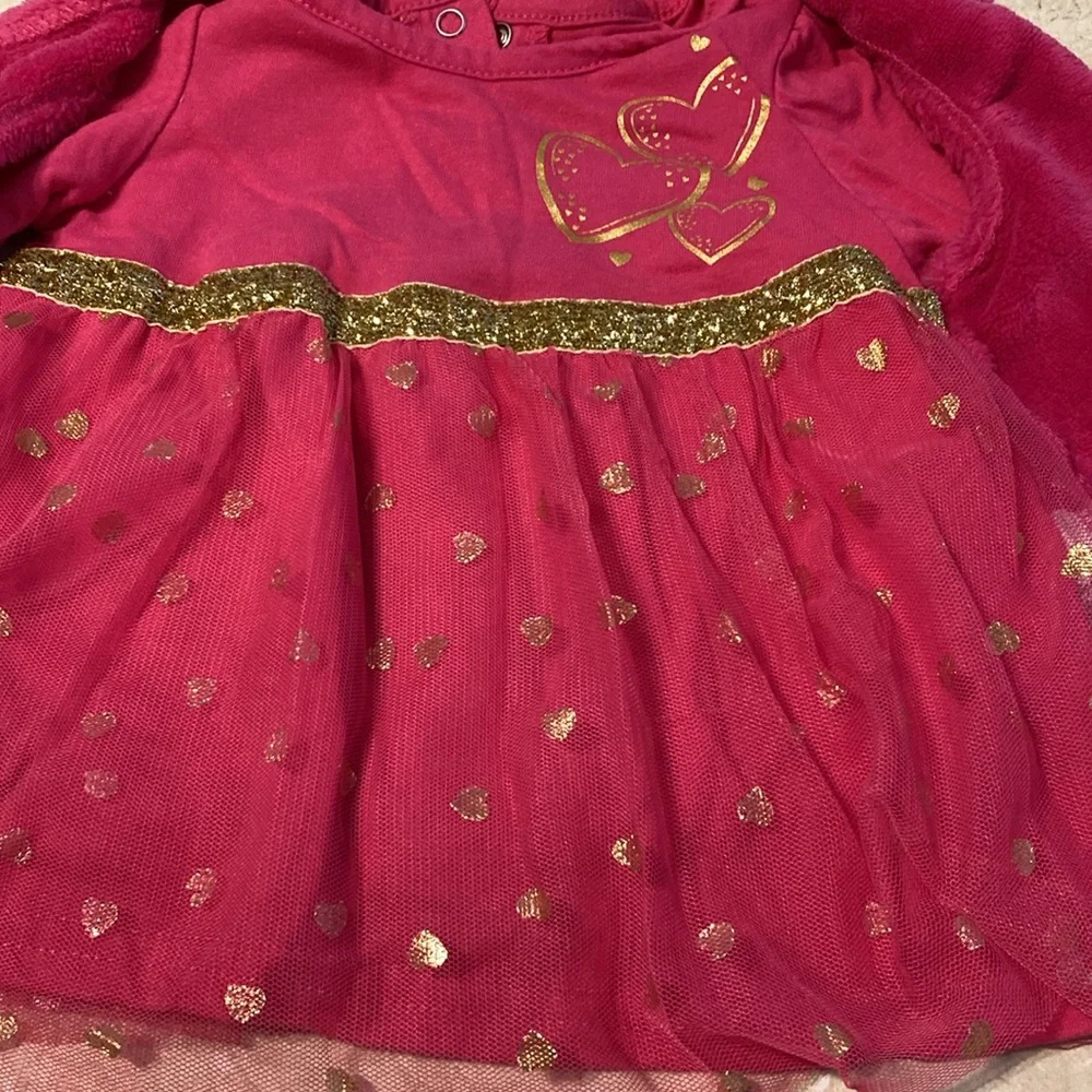 18M pink dressy shirt and vest set